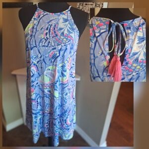 Lilly Pulitzer Blue and Pink Mini Dress